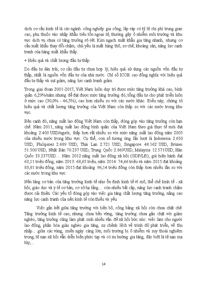image for page Mô hình tăng trưởng kinh tế của Việt Nam hiện nay là mô hình tăng trưởng theo chiều rộng