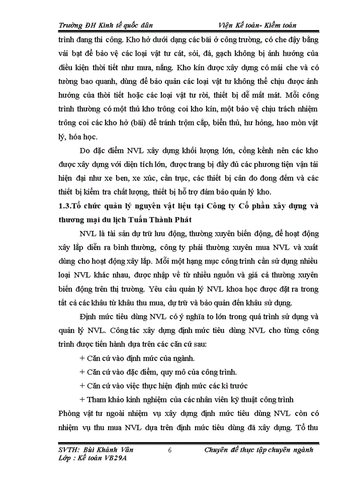 image for page Hoàn thiện kế toán nguyên vật liệu tại Công ty Cổ phần xây dựng và thương mại du lịch Tuấn Thành Phát