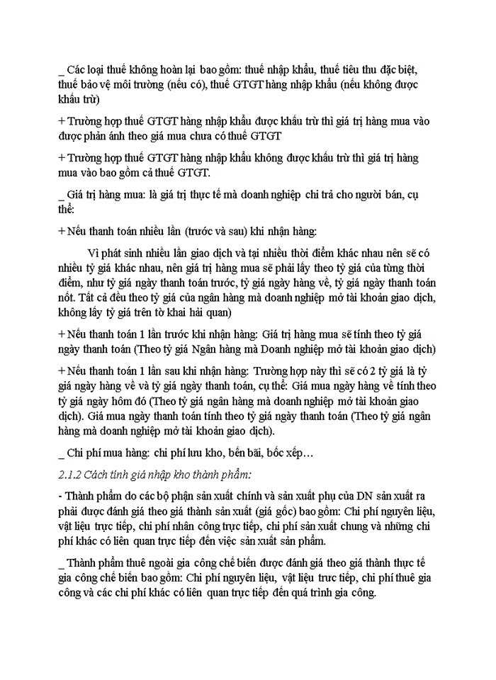 image for page Bàn về các phương pháp tính giá hàng tồn kho và ảnh hưởng của chúng đến thông tin cung cấp trong báo cáo tài chính