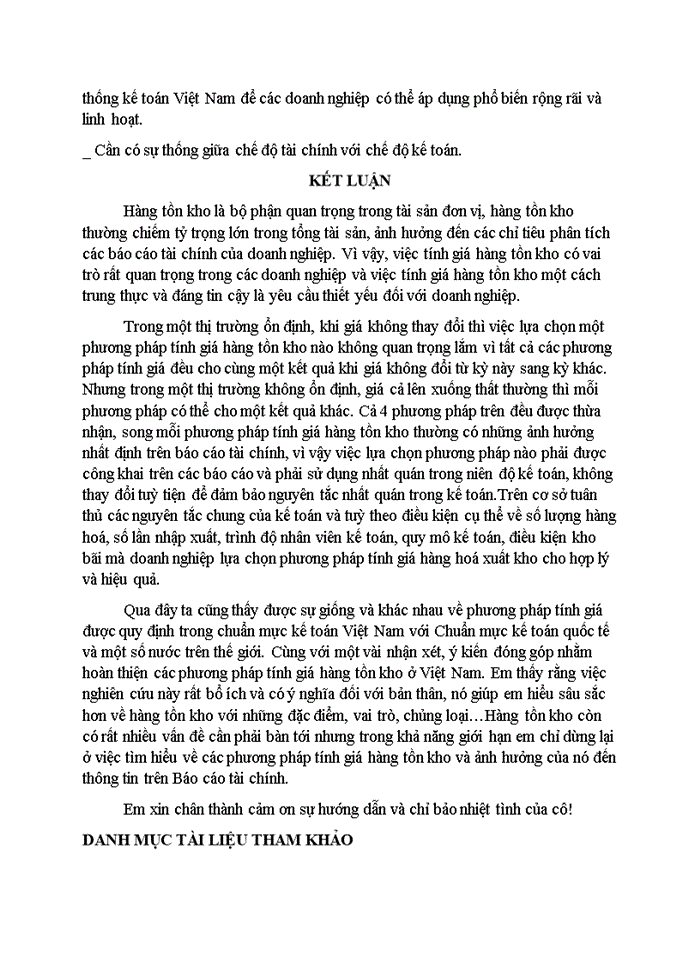 image for page Bàn về các phương pháp tính giá hàng tồn kho và ảnh hưởng của chúng đến thông tin cung cấp trong báo cáo tài chính