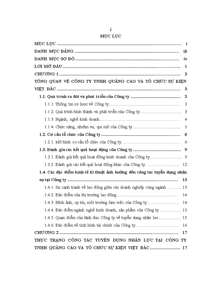 image for page Hoàn thiện công tác tuyển dụng nhân lực tại công ty tnhh quảng cáo và tổ chức sự kiện việt bắc