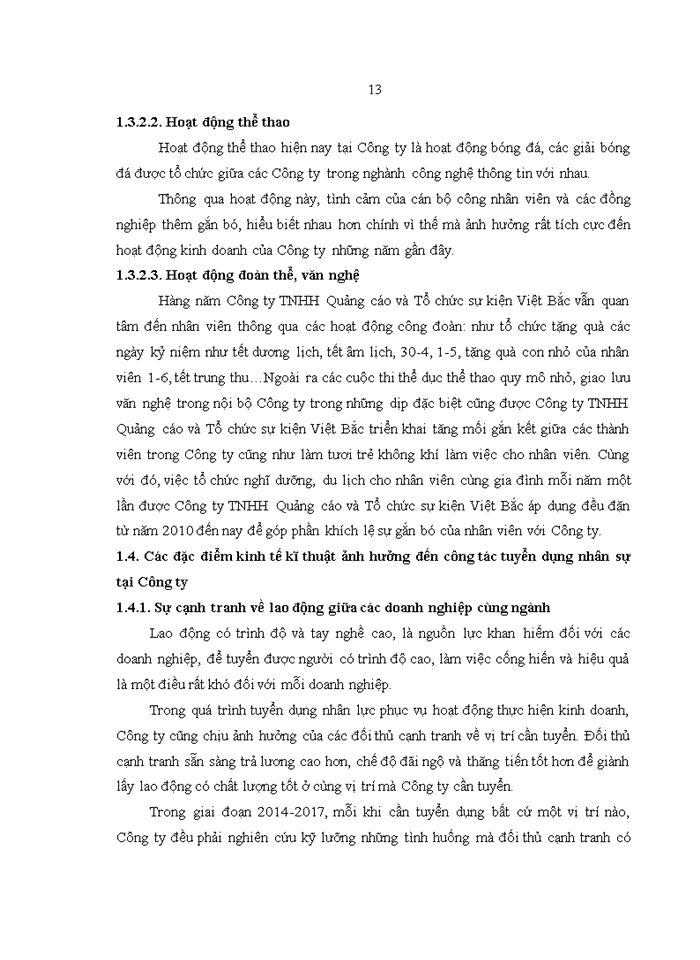 image for page Hoàn thiện công tác tuyển dụng nhân lực tại công ty tnhh quảng cáo và tổ chức sự kiện việt bắc