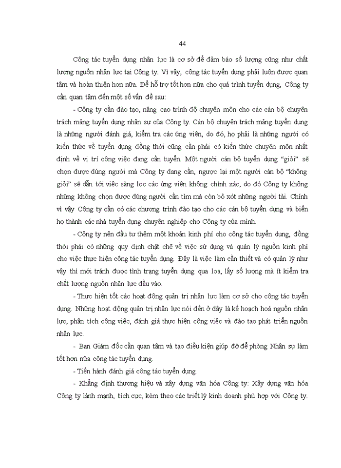 image for page Hoàn thiện công tác tuyển dụng nhân lực tại công ty tnhh quảng cáo và tổ chức sự kiện việt bắc