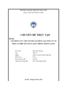 Tạo động lực cho người lao động tại công ty cổ phần cơ khí xây dựng giao thông thăng long