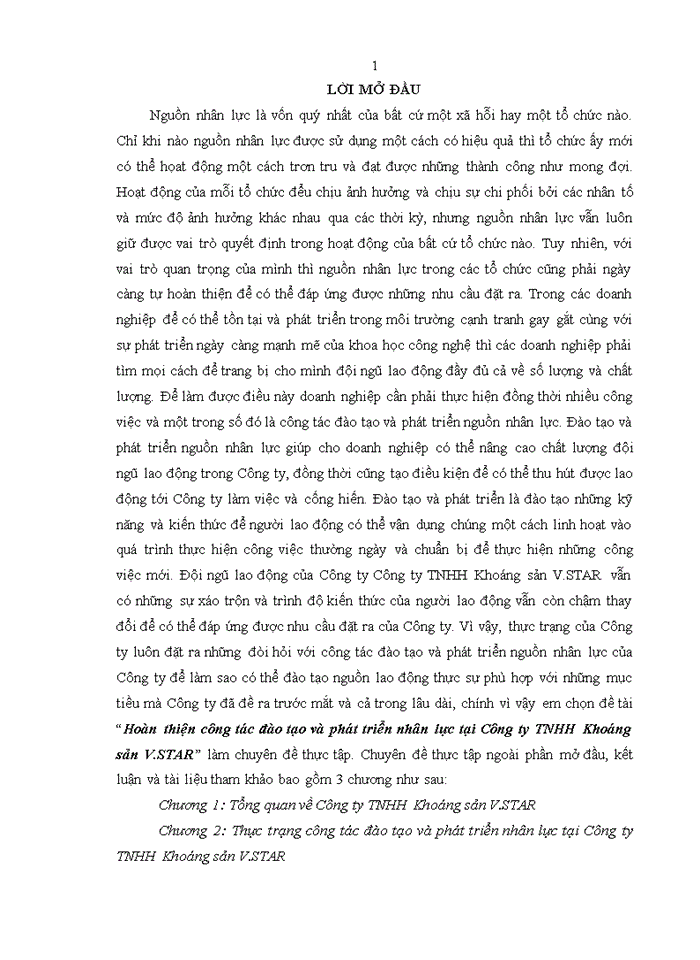 image for page Hoàn thiện công tác đào tạo và phát triển nhân lực tại công ty tnhh khoáng sản v.star