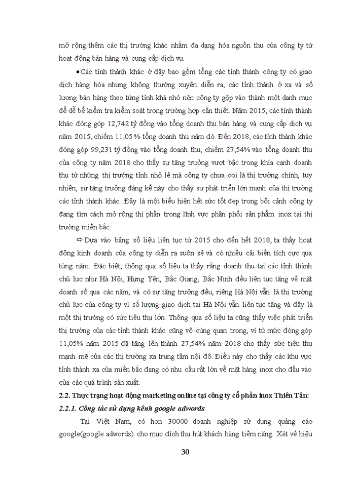 image for page Giải pháp tăng cường hoạt động marketing online tại công ty cổ phần inox thiên tân