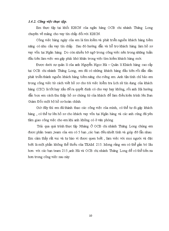 image for page Nâng cao chất lượng hoạt động cho vay tín chấp khách hàng cá nhân tại ngân hàng OCB chi nhánh Thăng Long