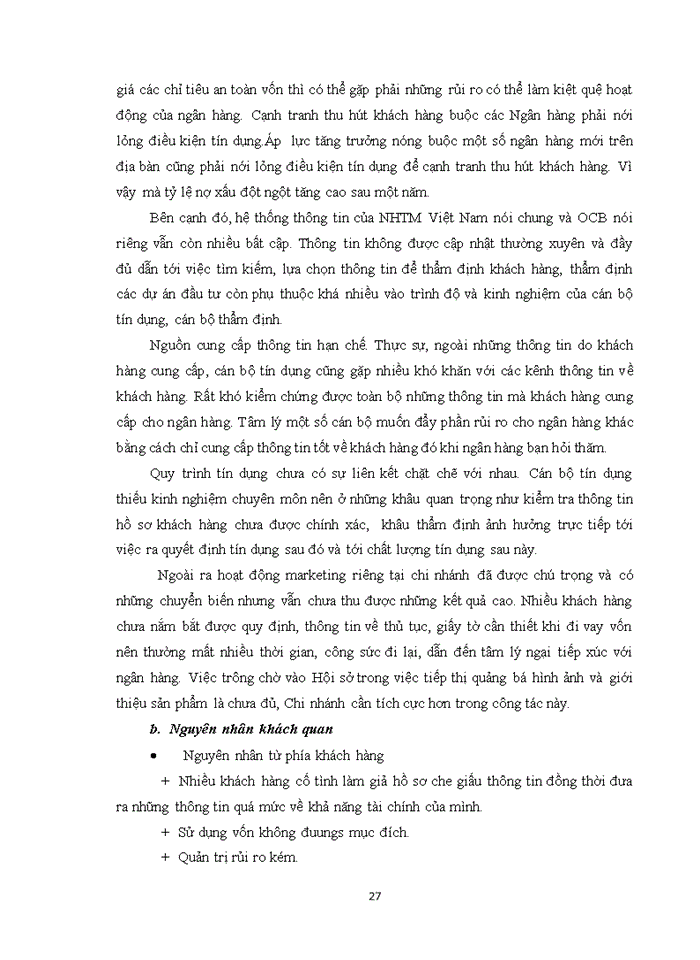 image for page Nâng cao chất lượng hoạt động cho vay tín chấp khách hàng cá nhân tại ngân hàng OCB chi nhánh Thăng Long