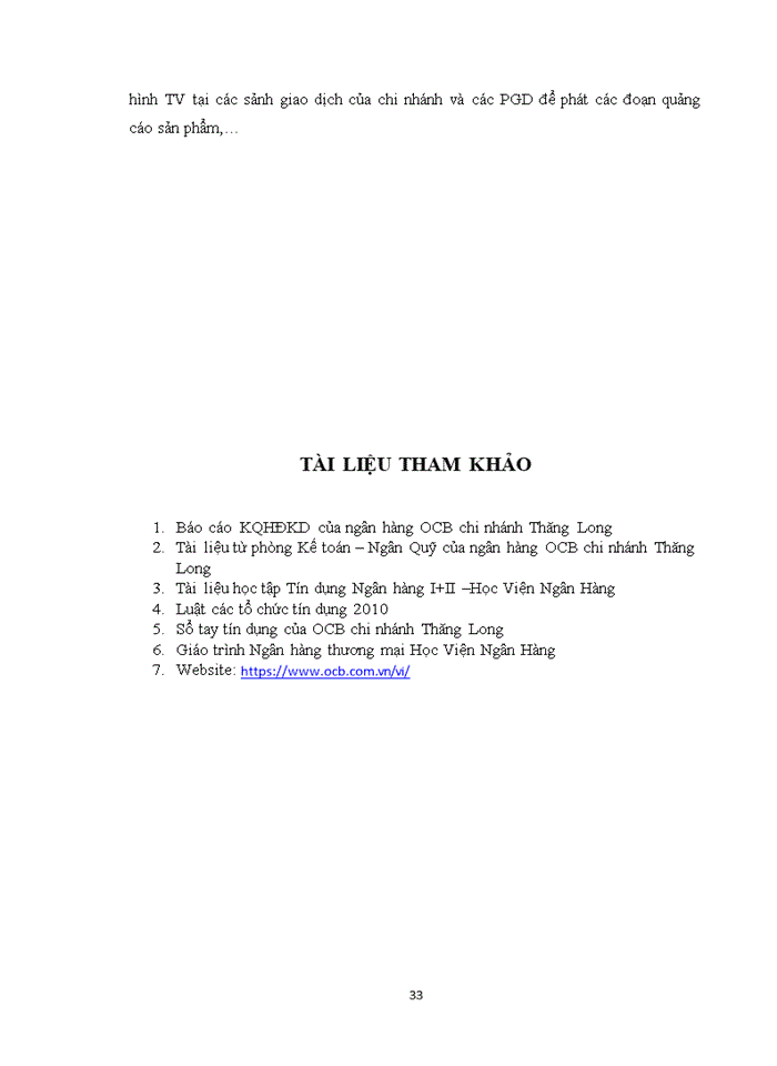 image for page Nâng cao chất lượng hoạt động cho vay tín chấp khách hàng cá nhân tại ngân hàng OCB chi nhánh Thăng Long