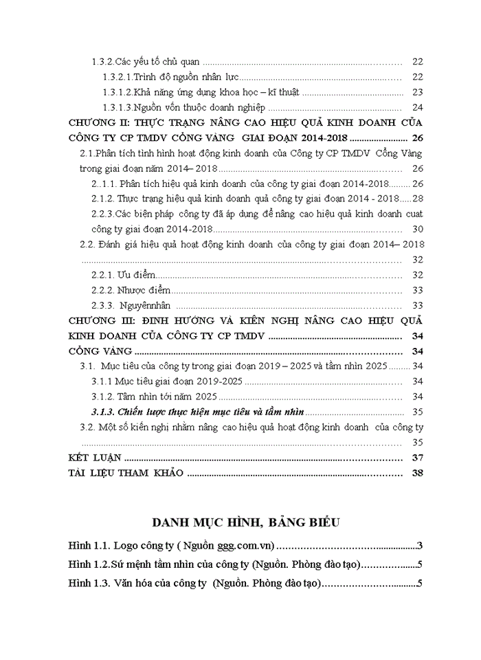 image for page Nâng cao hiệu quả kinh doanh của Công ty CP TMDV Cổng Vàng