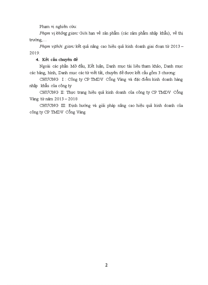 image for page Nâng cao hiệu quả kinh doanh của Công ty CP TMDV Cổng Vàng