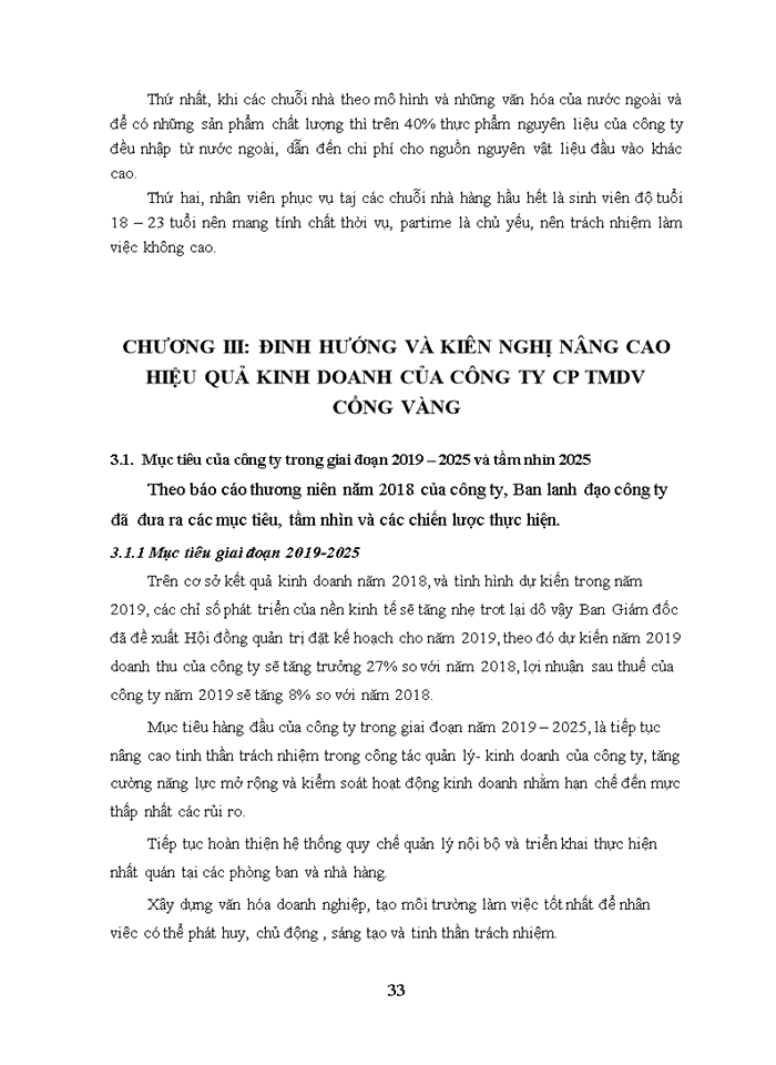 image for page Nâng cao hiệu quả kinh doanh của Công ty CP TMDV Cổng Vàng