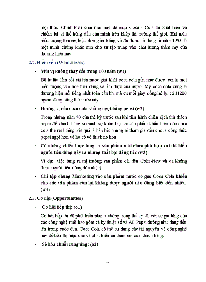 image for page Phân tích mô hình SWOT cho Coca-Cola