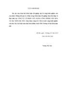 Giải pháp nhằm hoàn thiện kế toán thành phẩm, tiêu thụ thành phẩm và xác định kết quả tiêu thụ thành phẩm tại công ty cổ phần xây dựng công trình văn hóa và hạ tầng hà nội