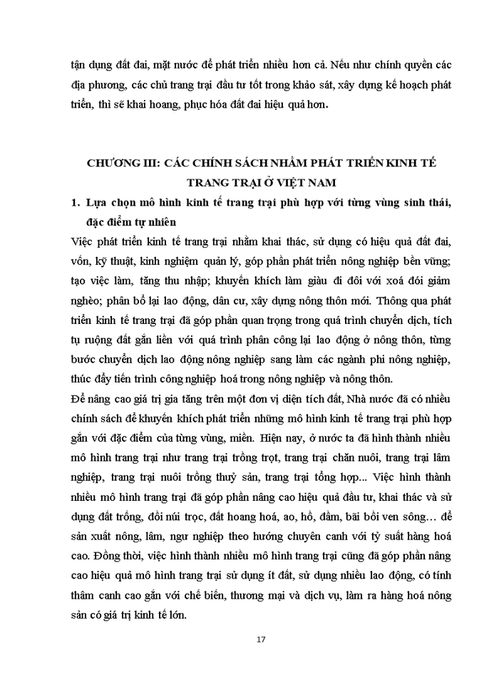 image for page Thực trạng và giải pháp phát triển kinh tế trang trại nước ta