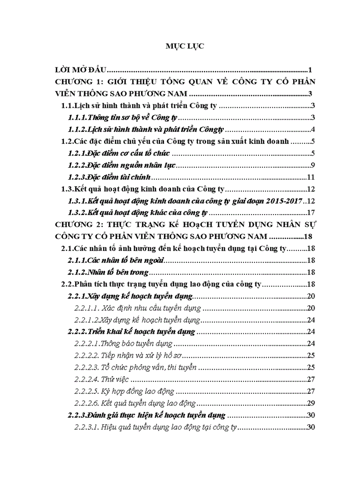 image for page Hoàn thiện hoạt động tuyển dụng tại Công ty Cổ phần viễn thông Sao Phương Nam