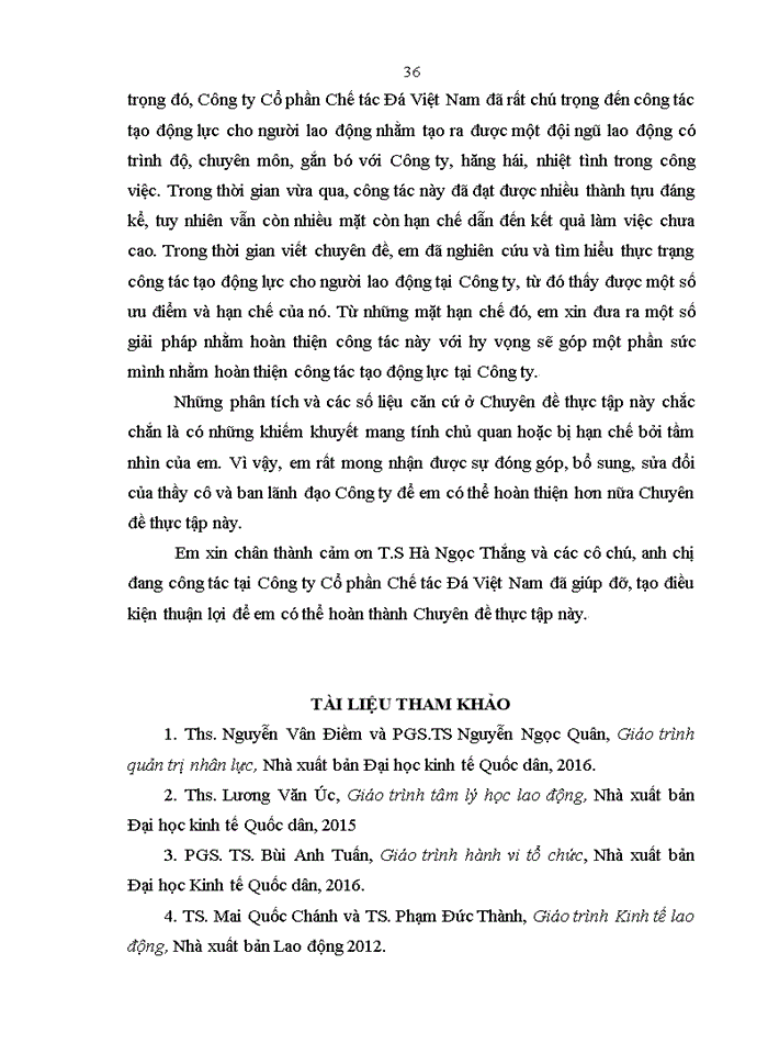 image for page Hoàn thiện công tác tạo động lực cho người lao động tại Công ty Cổ phần Chế tác đá Việt Nam