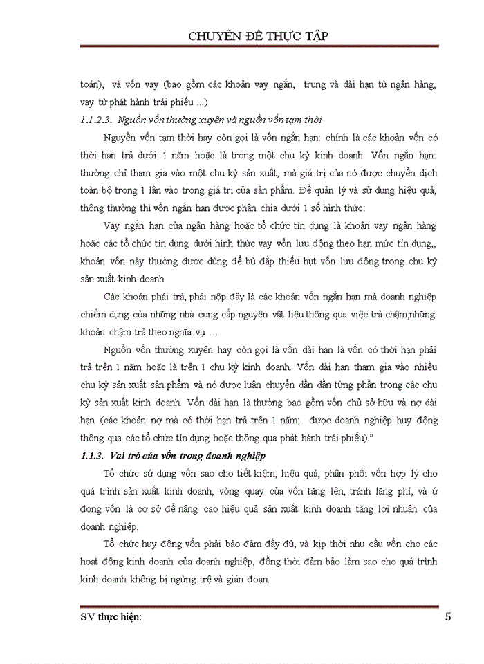 image for page Nâng cao hiệu quả sử dụng vốn tại Công ty Cổ phần May II Hải Dương