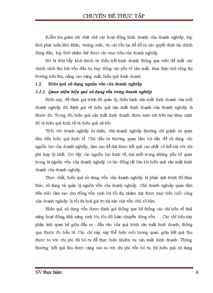 image for page Nâng cao hiệu quả sử dụng vốn tại Công ty Cổ phần May II Hải Dương