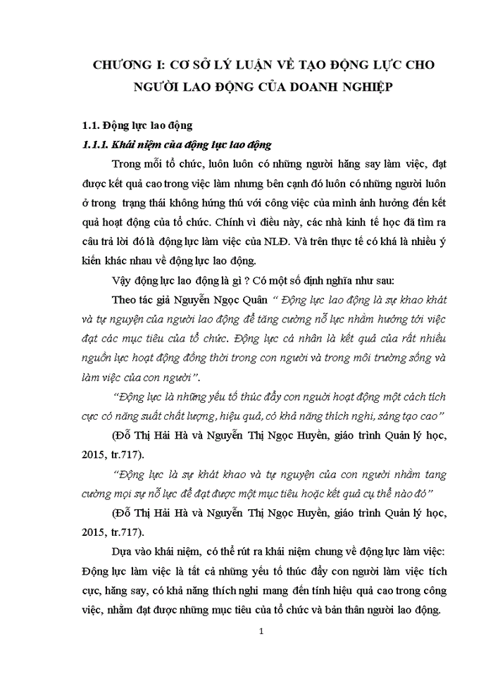 image for page Tạo động lực cho người lao động tại Công ty TNHH Hùng Anh