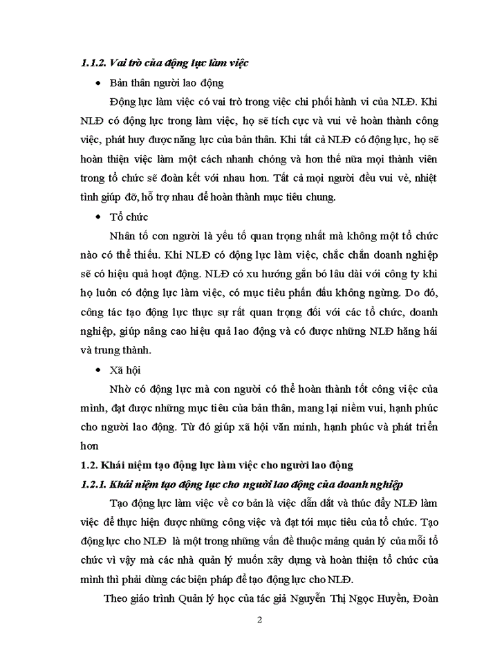 image for page Tạo động lực cho người lao động tại Công ty TNHH Hùng Anh