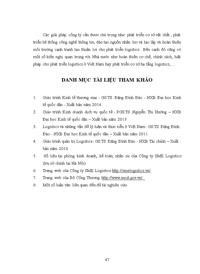 image for page Phát triển kinh doanh vận tải quốc tế bằng đường biển của công ty cổ phần tiếp vận doanh nghiệp nhỏ và vừa việt nam (sme logistics)