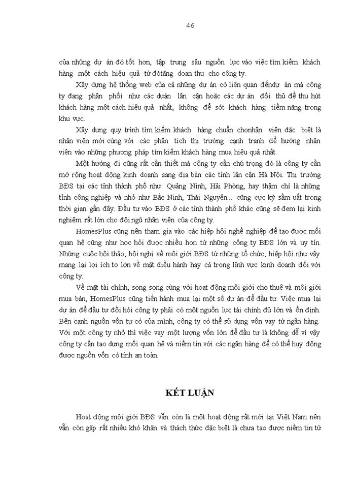 image for page Hoàn thiện quy trình môi giới bất động sản tại công ty TNHH Phát triển Thương mại – Du lịch và Đầu tư bất động sản HomesPlus