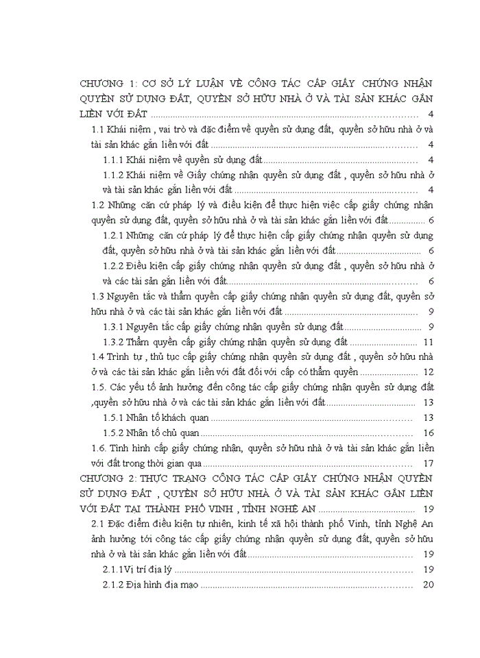 image for page Công tác cấp giấy chứng nhận quyền sử dụng đất, quyền sở hữu nhà ở và tài sản khác gắn liền với đất tại thành phố Vinh , tỉnh Nghệ An