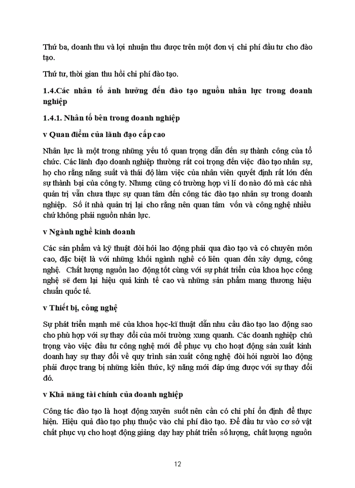 image for page Công tác đào tạo nguồn nhân lực của Công ty Cổ phần RECO