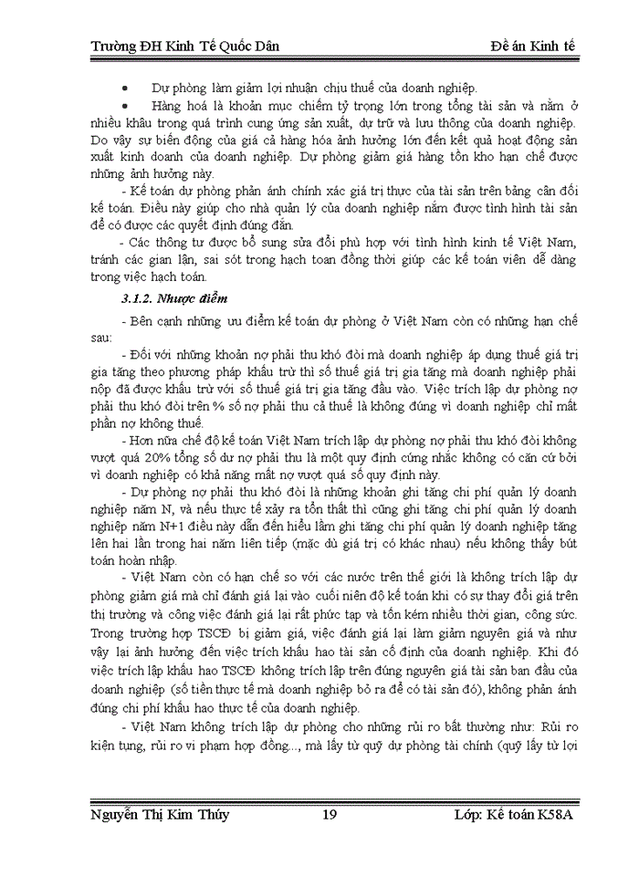 image for page Kế toán các khoản dự phòng trong doanh nghiệp Việt Nam hiện nay