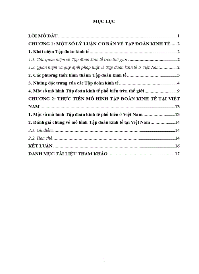 image for page Mô hình tập đoàn kinh tế tại việt nam
