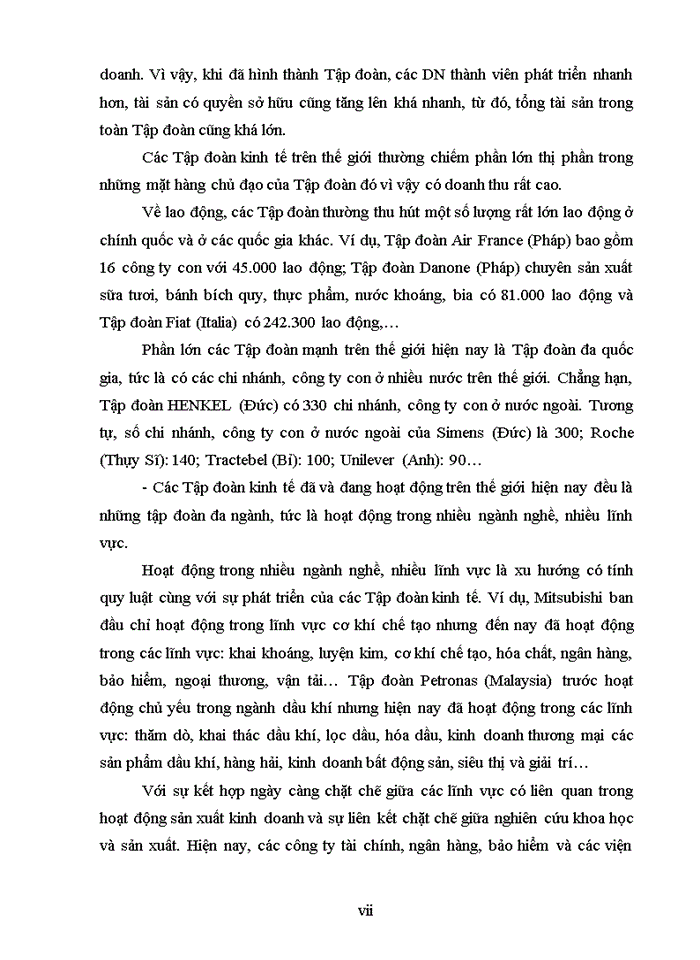 image for page Mô hình tập đoàn kinh tế tại việt nam