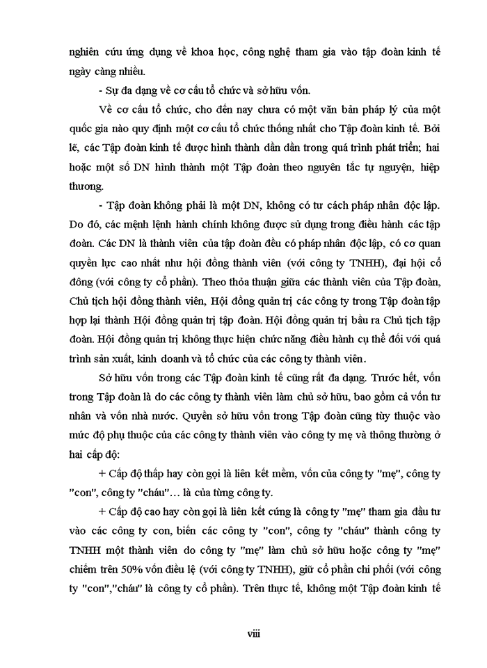 image for page Mô hình tập đoàn kinh tế tại việt nam