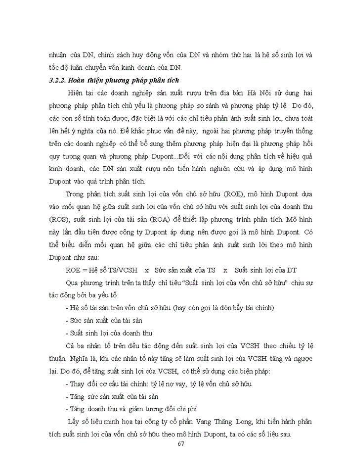 image for page Hoàn thiện phân tích báo cáo tài chính tại các doanh nghiệp sản xuất  rượu trên địa bàn thành phố Hà nội