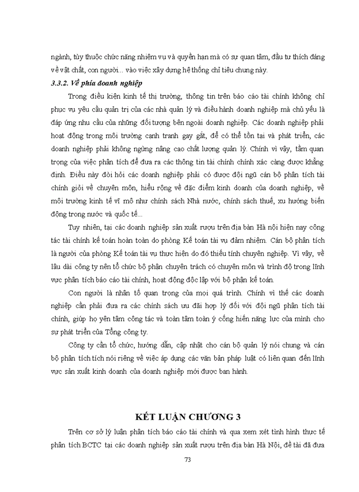 image for page Hoàn thiện phân tích báo cáo tài chính tại các doanh nghiệp sản xuất  rượu trên địa bàn thành phố Hà nội