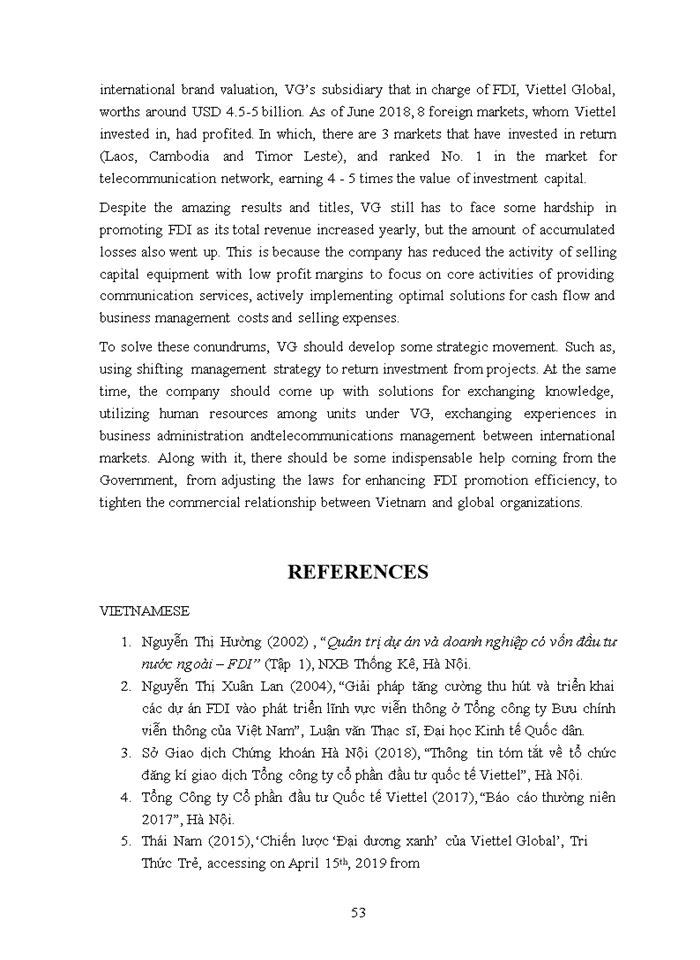 image for page Promoting foreign direct investment at Viettel Group