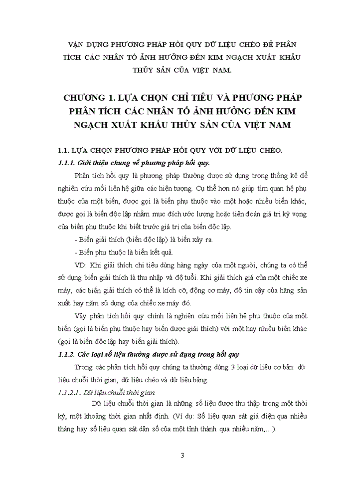 image for page Vận dụng phương pháp hồi quy để phân tích các nhân tố ảnh hưởng đến kim ngạch xuất khẩu thủy sản của Việt Nam năm 2017