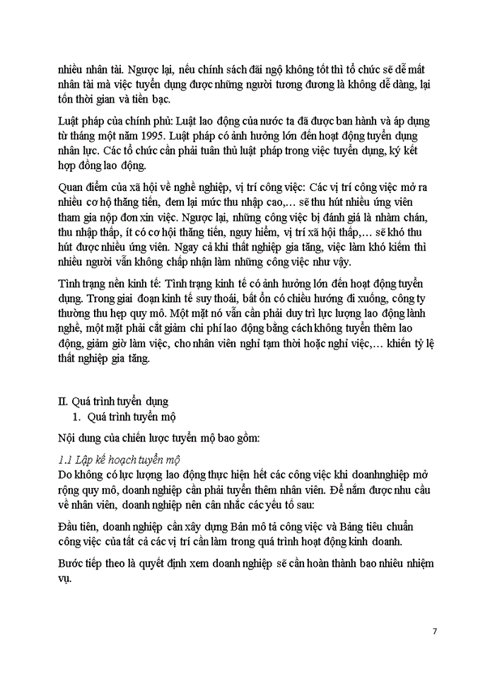 image for page Tuyển dụng là hoạt động then chốt của quản trị nhân lực trong mọi tổ chức