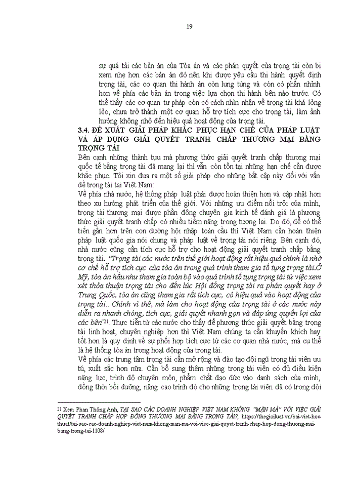 image for page Giải quyết tranh chấp trong thương mại quốc tế theo thủ tục trọng tài và liên hệ thực tiễn của các doanh nghiệp Việt Nam