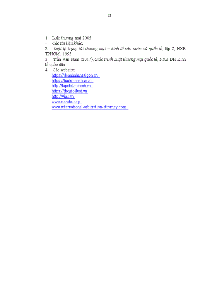 image for page Giải quyết tranh chấp trong thương mại quốc tế theo thủ tục trọng tài và liên hệ thực tiễn của các doanh nghiệp Việt Nam