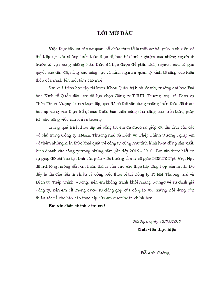 image for page Đặc điểm sản xuất kinh doanh của Công ty TNHH Thương mại và Dịch vụ Thép Thịnh Vượng