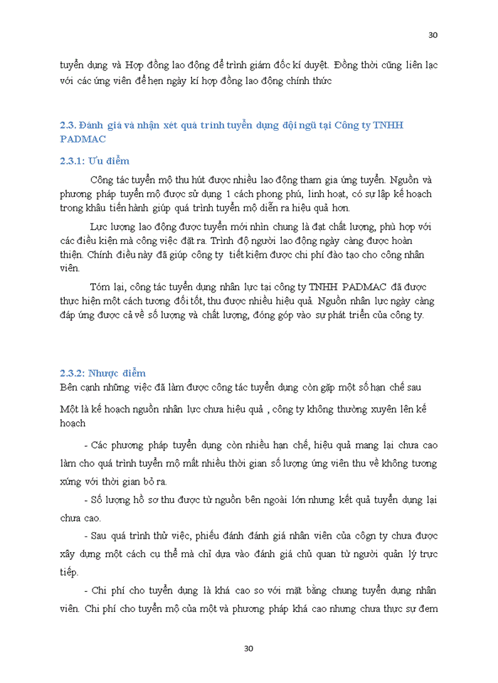image for page Hoàn thiện công tác tuyển dụng tại công ty TNHH PADMAC