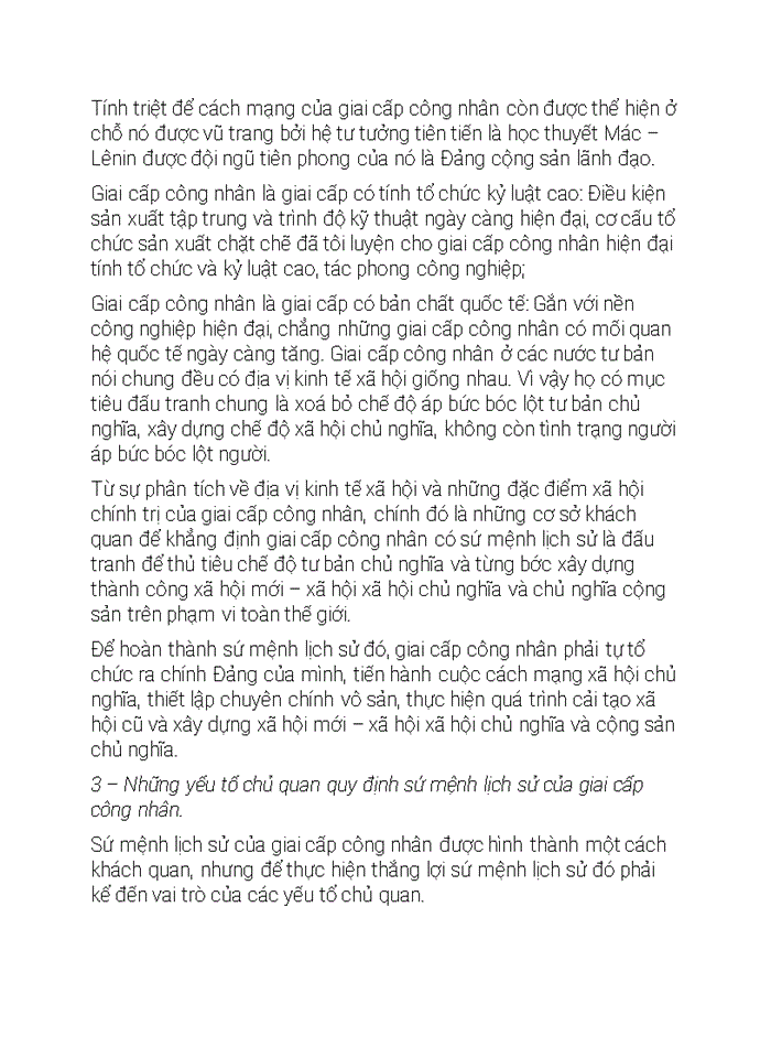 image for page Sứ mệnh lịch sử của Giai cấp công nhân