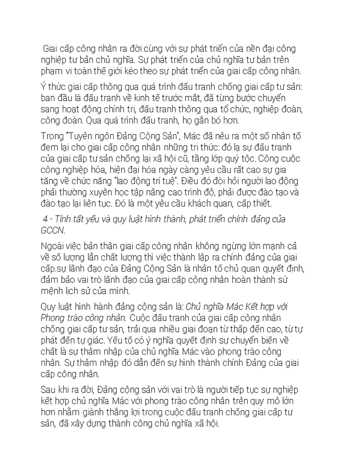 image for page Sứ mệnh lịch sử của Giai cấp công nhân