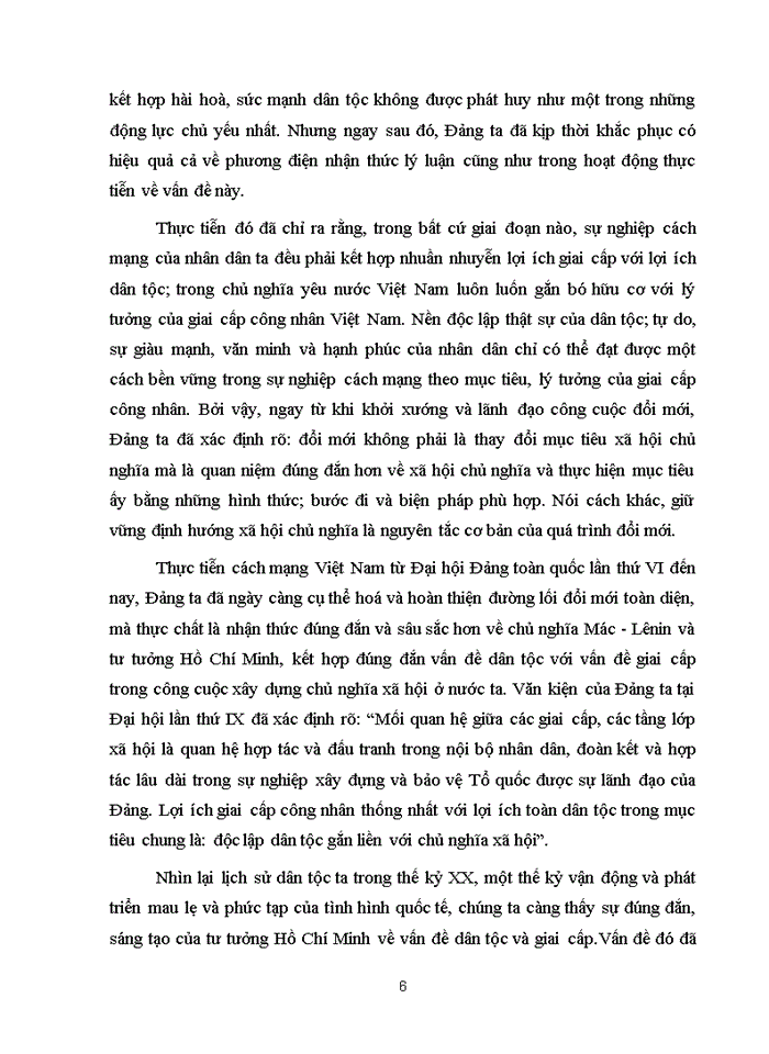 image for page Phân tích quan điểm của Hồ Chí Minh về mồi quan hệ giữa giai cấp và dân tộc. Liên hệ với tình hình thực tiễn Việt Nam hiện nay