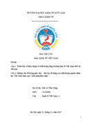 Thực trạng và chất lượng tăng trưởng kinh tế Việt Nam thời kỳ đổi mới.