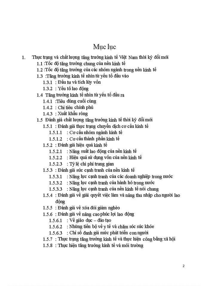 image for page Thực trạng và chất lượng tăng trưởng kinh tế Việt Nam thời kỳ đổi mới.