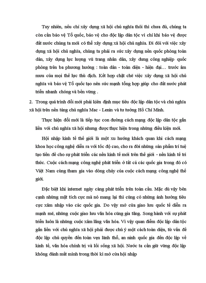 image for page Độc lập dân tộc gắn liền với Chủ nghĩa Xã hội