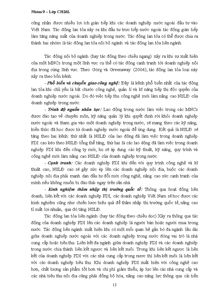 image for page tác động của đầu tư trực tiếp nước ngoài tới năng suất lao động của việt nam