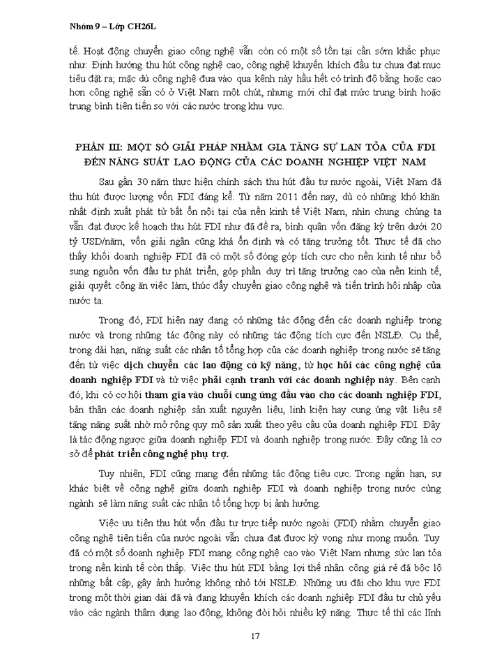 image for page tác động của đầu tư trực tiếp nước ngoài tới năng suất lao động của việt nam